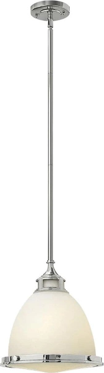Landelijke Hanglamp - Steady Lighting - Glas - Landelijk - E27 - L: 32.4cm - Voor Binnen - Woonkamer - Eetkamer - Zilver