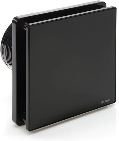 Stille Zwarte Badkamerventilator 100mm met Vochtsensor voor Moderne Ventilatie