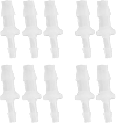 Hose Connector Reducer - 10 Stuks Barbed Slangfittingen voor Waterleidingen en Pompen, PP Verbindingsstukken voor Efficiënte Waterafvoer en Slangverbindingen