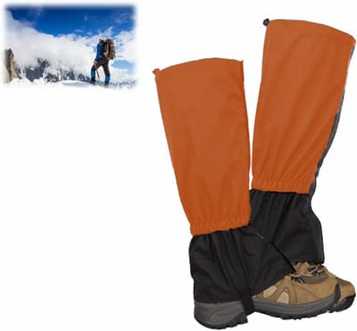 Waterdichte hiking gaiters voor outdoor activiteiten, sneeuw en klimmen - 1 paar oranje
