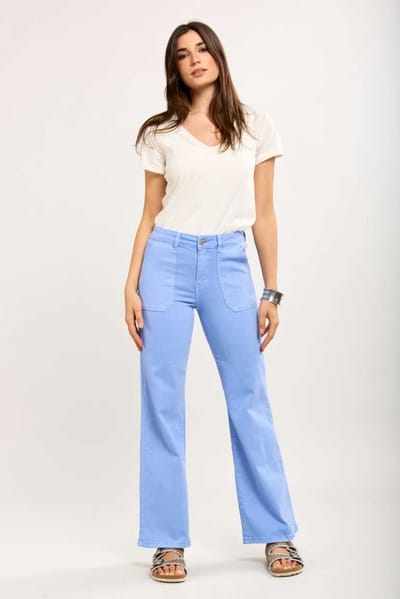 Toxik3 - Straight fit blauw grote zakken