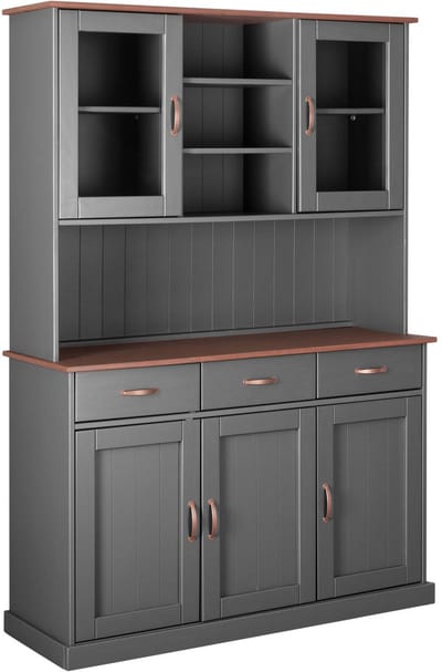 Buffetkast Cerci 131cm met 5 deuren & 3 lades - grijs