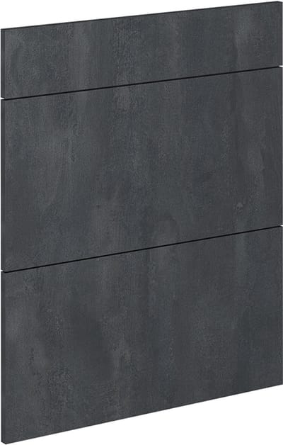 Vicco R-Line Keukenfront – 59.6 x 70.4 cm meubelfront voor de onderkast met lades Zwart beton