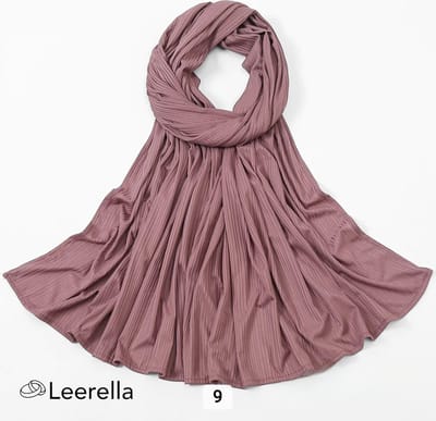 Leerella Oogverblindende Dames Sjaals – Hijab Paars CLR9- Monochrome Strepen in Nieuwe Mode 170x70cm: Een Perfect Moederdag, Verjaardag of Valentijnsdag Cadeau - Beschikbaar in 15 Prachtige Kleuren!
