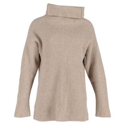 Joseph oversized trui van beige wol