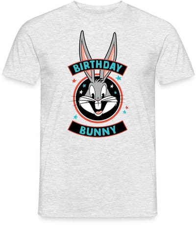 Looney Tunes Bugs Bunny Birthday Bunny T-Shirt Heren