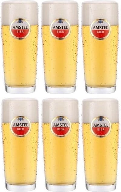 Amstel Bierglazen / Fluitje - 180 ml - 6 stuks