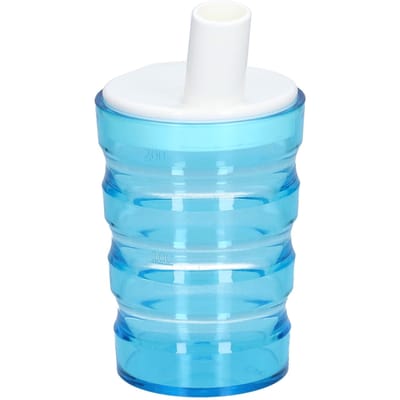 SUNDO gegroefde niet-lekkende beker 200 ml blauw 1 Overige