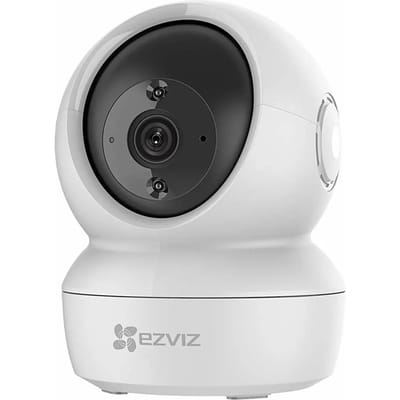 EZVIZ - H6c 2K+ - Binnencamera - IP Beveiligingscamera - 4MP - Draaibaar En Kantelbaar - Nachtzicht - Wit - 1 Stuk