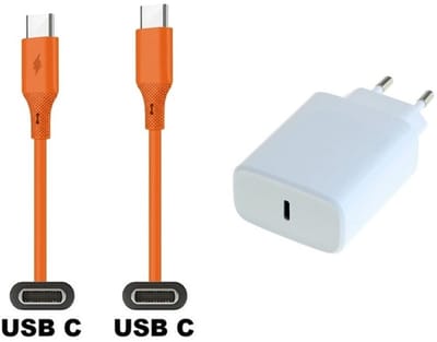 20W snellader + 1,0m USB C naar C kabel. Universele PD lader. Oplader adapter past op Samsung Galaxy M21, M30, M40, M54, M55s, M05, F42, M10s, M11, Z, M06, M42, M20, M31s, M32, M32, F05