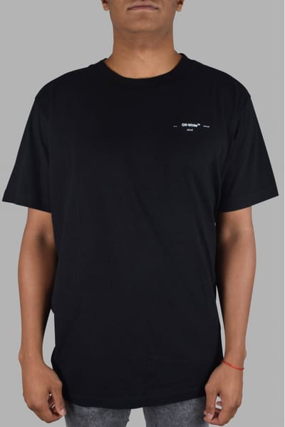 Gebroken wit T-shirt zwart