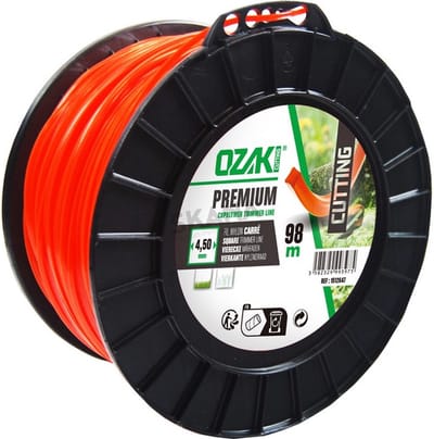 Spoel vierkante maaidraad PREMIUM LINE OZAKI® - Lengte: 98 m, Ø: 4,5mm