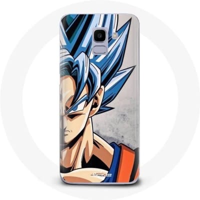 Hoesje - Samsung - Galaxy J6 2018 - Anime Dragon Ball - Flexibel - Blauw blauw