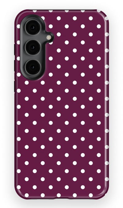 Polka Dots Hoesje Samsung Galaxy S24 Plus | Geschikt Voor Mag | Stippen Design Backcover Samsung Galaxy S24 Plus Purple Pop