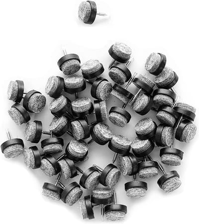 Pluche Meubelpoten met Spijker 20 mm - 50 Stuks - Anti-Slip & Geluidsdempend