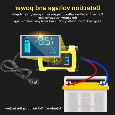 Acculader - Batterijlader - Voertuigen Opladen - Volautomatische Reparatie - 12 V 6 A - Blauw
