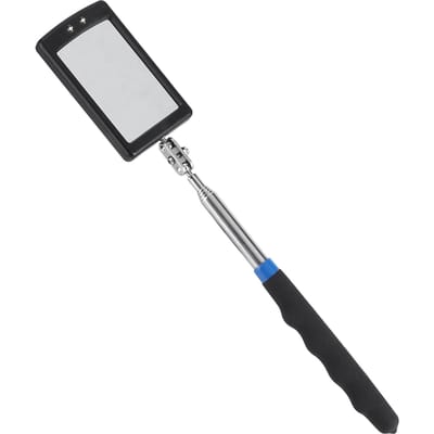Miroir d'inspection télescopique, flexible et réglable, éclairé par LED, pivotant à 360 degrés, outil extensible