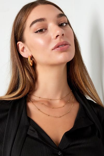 Yehwang | Ketting met een twist | Stainless Steel | Zilver Kleurig