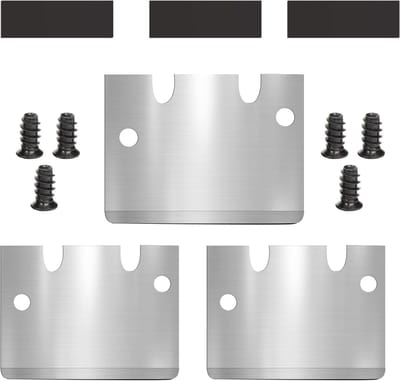 3D Printer Scraper Set voor Bouwplaten - Inclusief 3 Schrapers, 8 Schroeven en 3 Magneten voor Efficiënt Onderhoud en Verbeterde Printresultaten