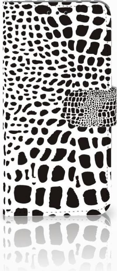 Book Case voor Huawei P30 Lite (2020) Telefoonhoesje met Pasjes Slangenprint
