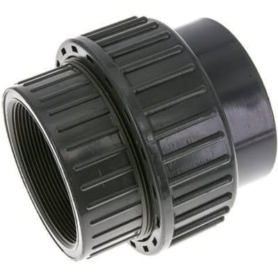PVC Rechte Lijmmof 90mm x Binnendraad Rp 3 '' EPDM