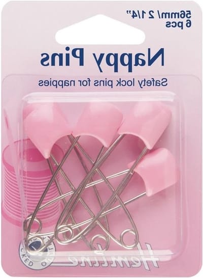 Babyluier Spelden - Veiligheidsspelden Luier - Luier Vastzetten - Veiligheidsslot - 56mm - Roze