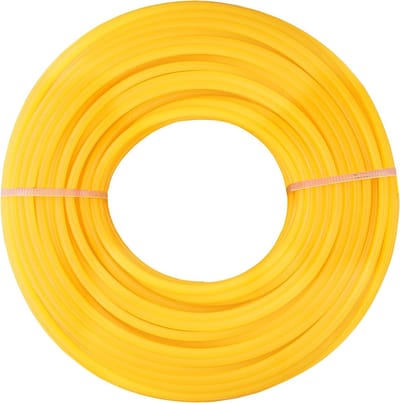 Trimmerlijn - Grasmaaierkoord Grastrimmerdraad - Onkruid Verwijderen - Duurzaam Materiaal - 2mm x 25m - Geel