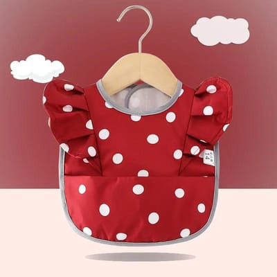 Baby Kwijlslab Waterdichte Baby Slabben Kinderen Voedings Eet Schort Jongens Meisjes Ruche Slab Kleding Beschermer Peuter Pasgeboren Cartoon Boertjes Doekjes red