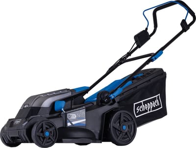 Scheppach BC-MP380-X Accu Grasmaaier - 2x20V - Mulchfunctie - 38cm maaibreedte - 6 instelbare maaihoogtes: 27-75mm - Voor tuinen tot 500m² 45L opvangbak -