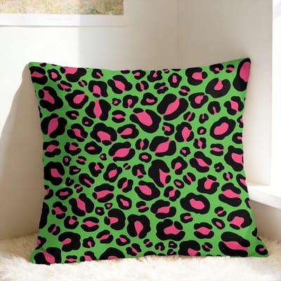 Kussenhoes met Wilde Luipaardprint Grafische Kussenhoes Moderne Kussenhoes Voor Kantoor Auto Huisdecoratie 45x45cm