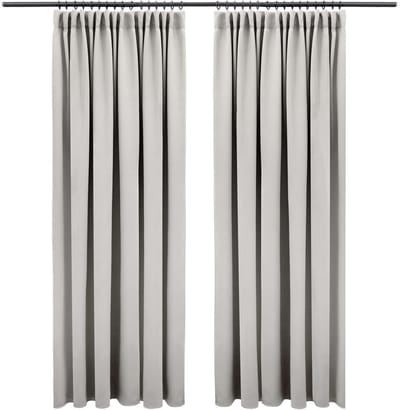 Verduisterende Gordijnen 175x140 cm Set van 2 OEKO-TEX Gecertificeerd Grijs