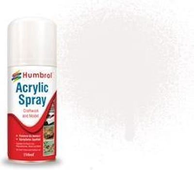 Humbrol Hobbyverf Acrylverf - #22 White - Gloss - Acryl spray Verf spuitbus - 150 ml