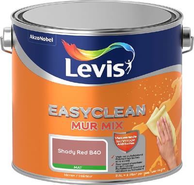 Levis - Easyclean Mur Mat Mix - Shady Red B40 - Mengverf - 2,5 L