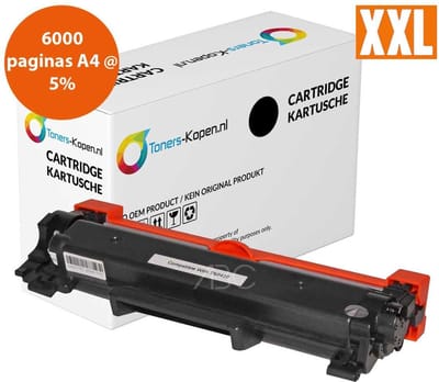 Brother TN-2420 - Toner Zwart - 6000 pagina's - Huismerk Compatible - Geschikt voor Brother DCP L2110 DCP L2110D DCP L2510 DCP L2510D DCP L2530 DCP L2530DW DCP L2537DW DCP L2550 DCP L2550DN HL L2310 HL L2310D HL L2350 HL L2350DW HL L2357DW HL L2370