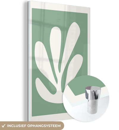 MuchoWow® Glasschilderij 120x180 cm - Schilderij acrylglas - Matisse - Groen - Oude meesters - Foto op glas - Schilderijen