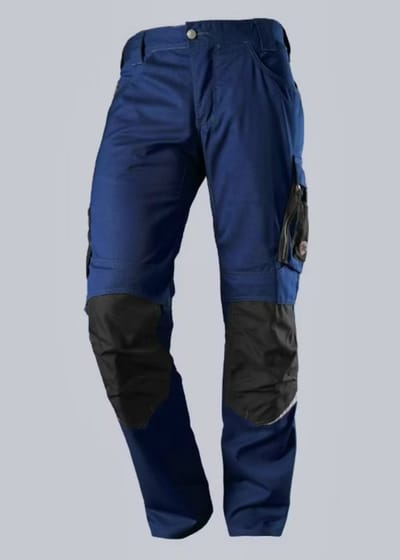 BP 1789-555 BP® Stevige werkbroek met kniezakken - koningsblauw/zwart 52s