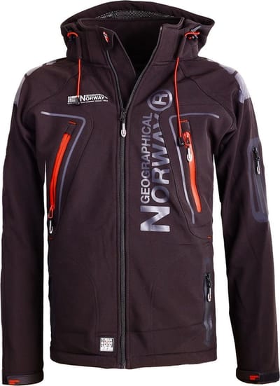Geographical Norway Softshell Jas Heren Zwart Techno - XXL