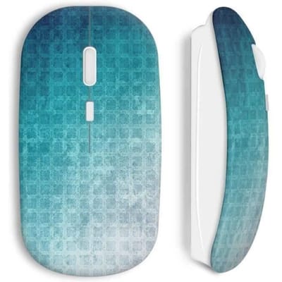 Souris sans Fil - Water mosaic - Bleu - Clé USB wifi incluse - Compatible Mac et PC