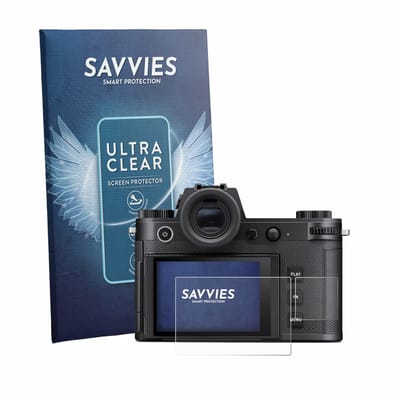 Savvies - Screenprotector voor Leica SL3-P (Display + Schouderdisplay) - Folie Beschermfolie transparant 18 Stuks