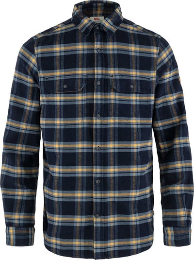 Fjällräven Övik Heavy Flannel Lange Mouwen Overhemd Blauw S Man