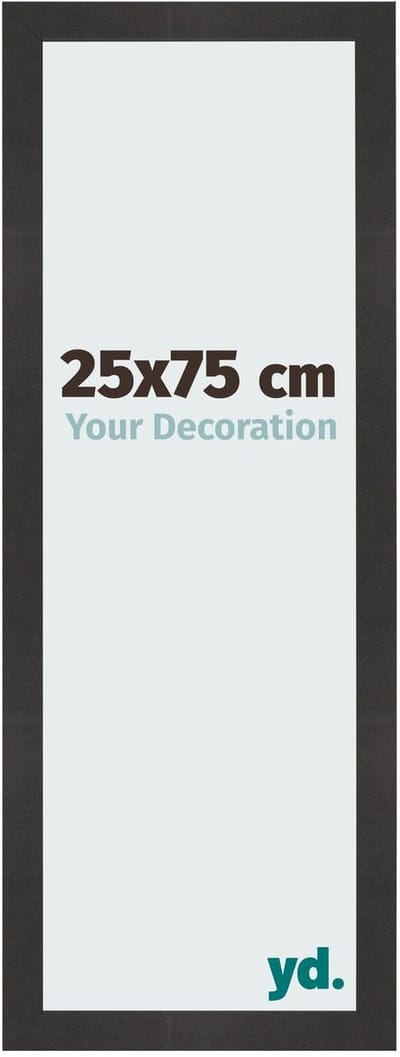 Your Decoration - Fotolijst 25x75 cm - MDF - Zwart Mat - Bologna