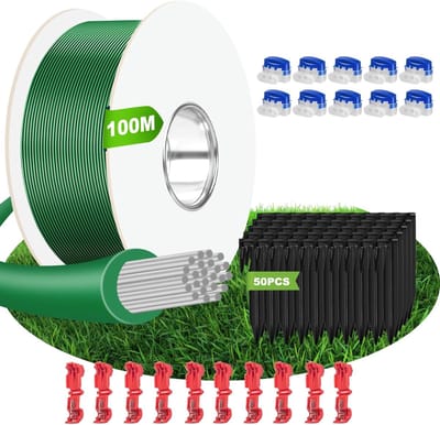 Begrenzingskabel Robotmaaier - Robotmaaier Accessoires - Gazon Onderhoud - Complete Set - 100 Meter Kabel - Groen