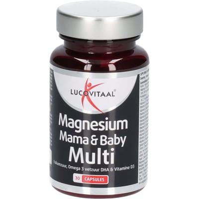 Lucovitaal magnesium mama & baby multivitamine zwangerschap 30 capsules
