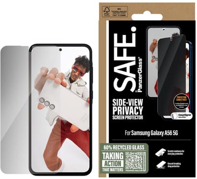 SAFE by PanzerGlass Privacy Screen Protector Samsung Galaxy A56 5G | Ultra-Wide Fit