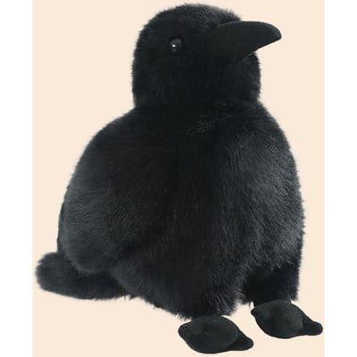 Realistisch 30cm Kraai Pluche Speelgoed Levensgetrouw Raaf Knuffeldier Zacht Halloween Kerstcadeau voor Kinderen Vogel Liefhebbers black