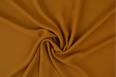 Chiffon stof - Donker okergeel - 1 meter - Per meter - 150cm breed
