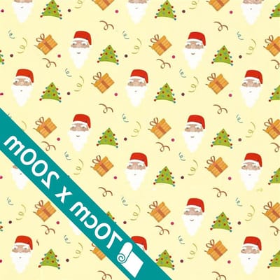 Kerstcadeaupapier - Inpakpapier Kerst - Cadeaus Inpakken - Extra Breed - 70 cm x 200 m - Geel