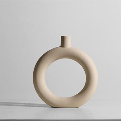Nordic Minimalistische Keramische Vaas Ornamenten Gedroogde Bloem Arrangement Fabuleuze Decoratie voor Wonen gray