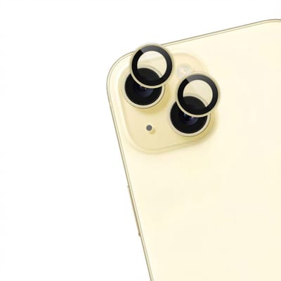 imoshion Camera Lens Protector - Geschikt geschikt voor Apple iPhone 15 Plus/ geschikt voor Apple iPhone 15 - 2 Pack - Geel