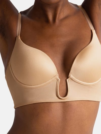 Dorina BH diepe decolleté - Plunge Bh - Sublime Sculpt - 70E - Beige.